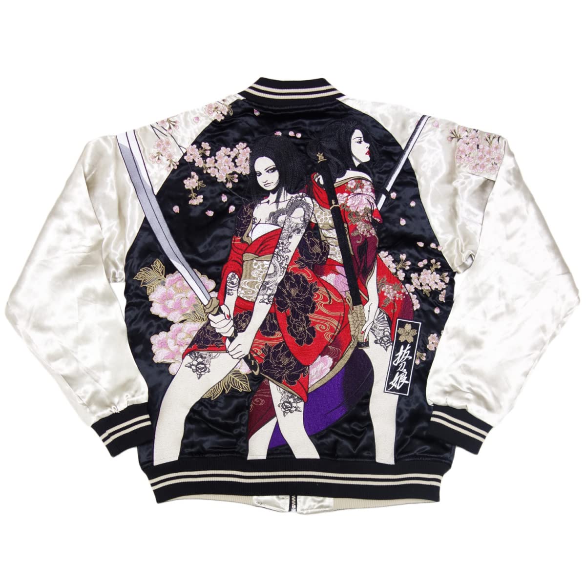 抜刀娘 キルティング スカジャン ジャンバー ブルゾン 着物 セクシー